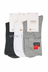 OSKO носки женские однотонные без резинки